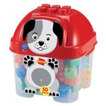 Jeu de construction Ecoiffier Baril chien Abrick 50 pièces