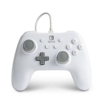 Manette filaire PowerA pour Nintendo Switch Blanc