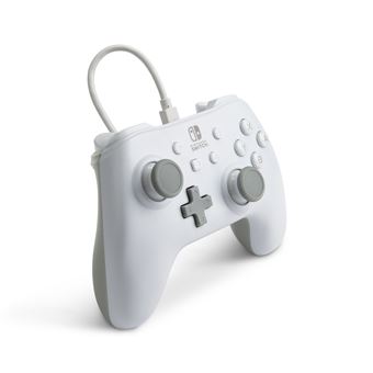 Manette filaire PowerA pour Nintendo Switch Blanc