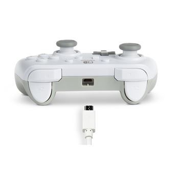 Manette filaire PowerA pour Nintendo Switch Blanc