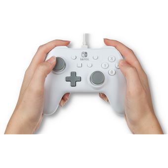 Manette filaire PowerA pour Nintendo Switch Blanc