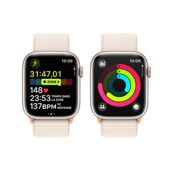 Apple Watch Series 9 (GPS) - 45 mm - montre intelligente avec boucle milanaise