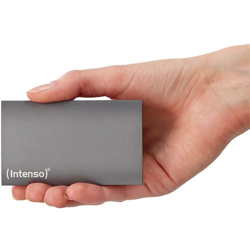 Disque SSD Externe Intenso 512 Go USB 3.0 - Aluminium, Portable, Résistant Aux Chocs