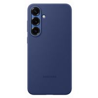 Coque en silicone pour Samsung Galaxy S25+ Bleu nuit hero