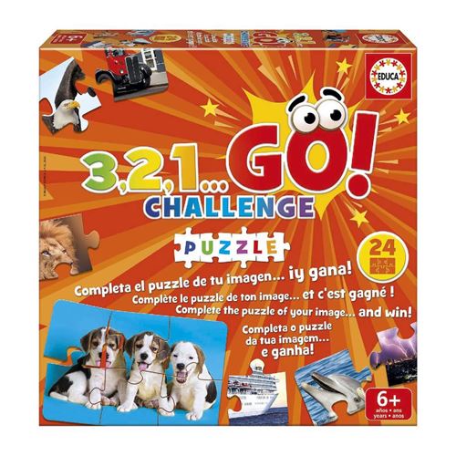 Educa 3 2 1... GO Challenge Puzzle | Si tu ES Rapide et Agile tu seras Peut être Le Premier à compléter Ton Puzzle. Contient 24 Puzzles de 6 pièces : 2 à 5 Joueurs à partir de 19390 - vue 7