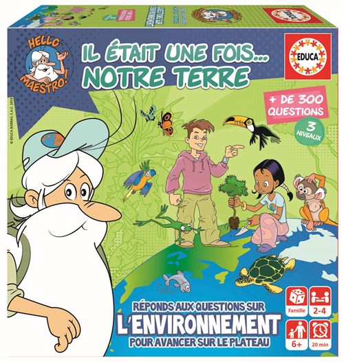 Educa Multicolore Mini Jeu De Société Il Était Une Fois… Notre Terre