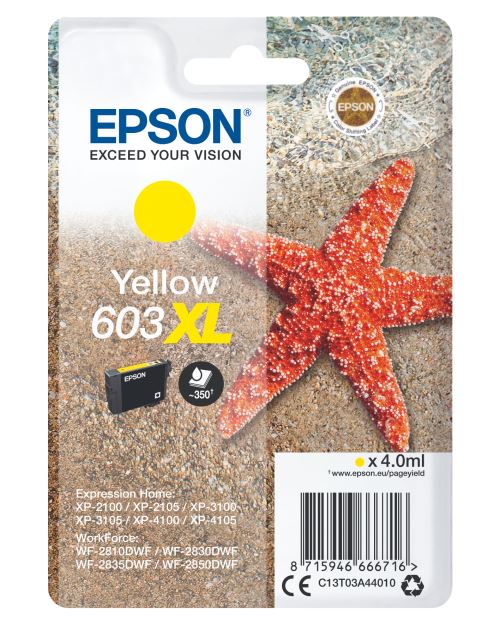Cartouche d encre Epson Etoile de mer XL jaune