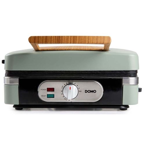 DOMO  DO9276C &mdash; Gril 3-en-1 (sandwich gaufre grill) Vert cendr&eacute;
