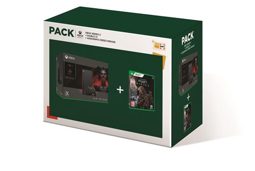 Pack console Xbox Series X Noir + Diablo IV + Assassin's Creed Mirage