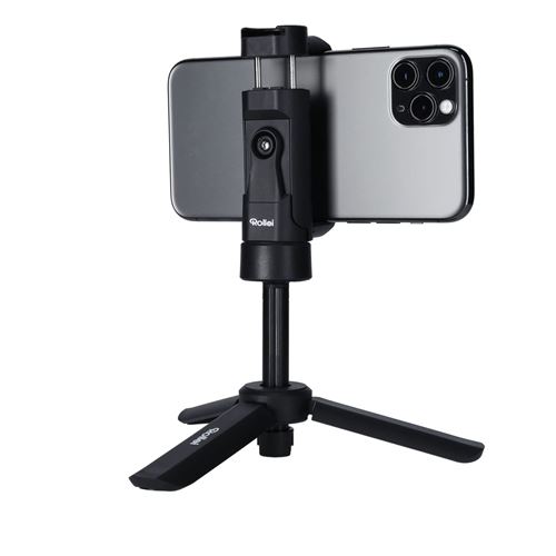 Mini trépied extensible pour Smartphone Rollei Comfort Mini Noir