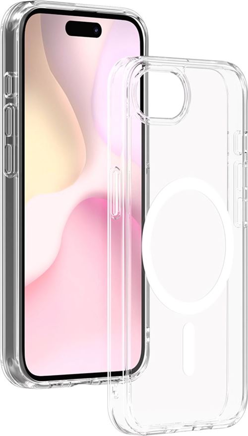 Coque MagSafe Hybride BigBen Connected Transparent pour iPhone 16e