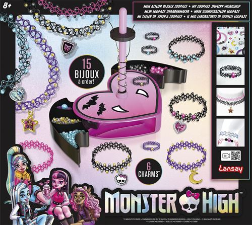 Création perle et bijou Lansay Mon atelier bijoux Loopazz Monster High