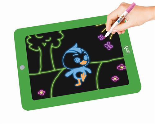 PHYLES Tableau Magique Lumineux Pour Enfants - Ardoise Magique Rose Avec 8 Effets Lumineux, Stylo Et Cartes Inclus - Jouet Éducatif Créatif Portable Pour Filles Et Garçons Dès 3 Ans