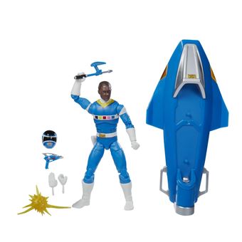 Figurine Power Rangers Lightning Collection Ranger de l'espace bleu et planeur Galaxy