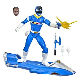 Figurine Power Rangers Lightning Collection Ranger de l'espace bleu et planeur Galaxy