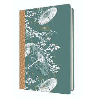 Agenda scolaire semainier Oberthur 2023 2024 25 PEFC Sakura Ombrelle S/S