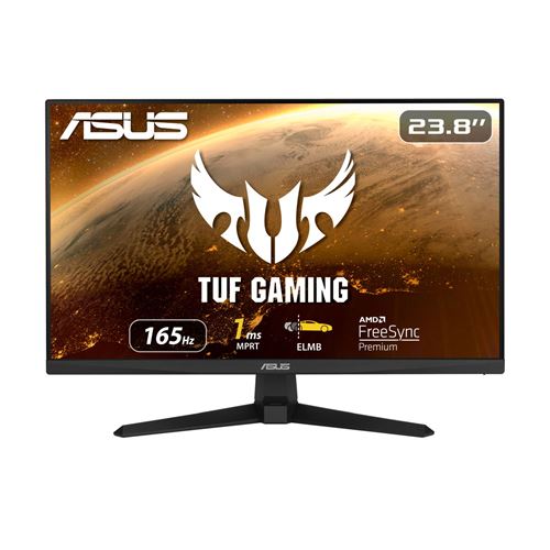 ASUS TUF Gaming VG249Q1A - LED-monitor - spelen - 23.8" (24" zichtbaar) - 1920 x 1080 Full HD (1080p) @ 165 Hz - IPS - 250 cd/m² - 1000:1 - 1 ms - 2xHDMI, DisplayPort - luidsprekers