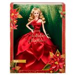 Poupée Barbie Signature Barbie Joyeux Noël Blonde Rouge