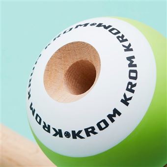 Jeu de plein air Krom Kendama Pop Vert citron