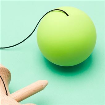 Jeu de plein air Krom Kendama Pop Vert citron