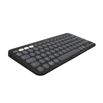 Clavier sans fil Bluetooth Azerty Logitech Pebble Keys 2 K380s Graphite