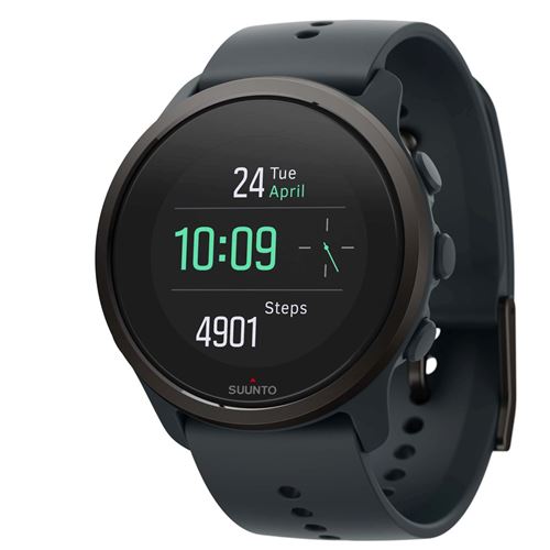 Suunto 5 Peak - 43 mm - groen - sporthorloge met riem - silicone - groen - afmeting pols: 120-200 mm - display 1.1 - Bluetooth - 39 g - grotgroen