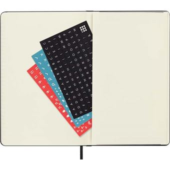 Agenda scolaire Moleskine 2022 2023 Semainier très grand format Souple Noir