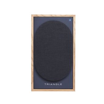 Enceinte connectée HiFi sans fil Bluetooth Borea BR02 BT Chêne Clair Bleu Vendue par paire