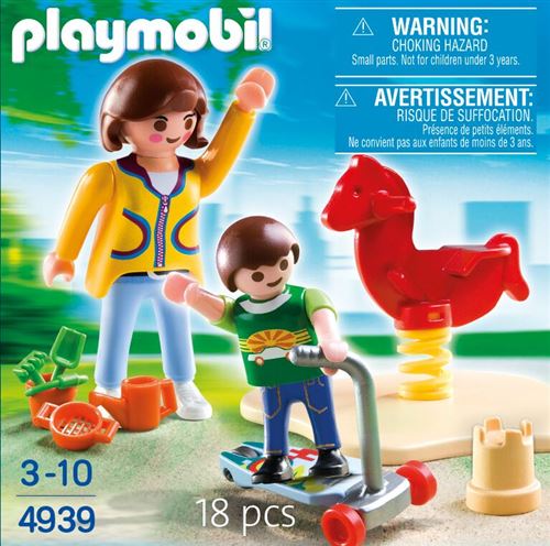 Playmobil Œuf De Pâques 4939 Maman Avec Enfant Et Aire De Jeux