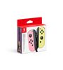 Paire de Manettes Joy-con Rose pastel et Jaune pastel