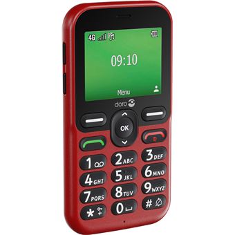 Téléphone Portable DORO Leva L10 Rouge - Neuf Sous Blister - Mémoire 128 Mo
