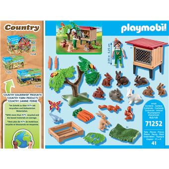 Playmobil Country 71252 Enfant avec enclos et lapins