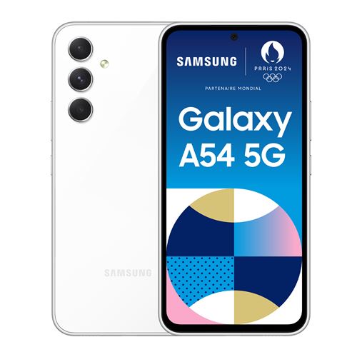 Smartphone Samsung Galaxy A54 6,4" 5G Nano SIM 128 Go Blanc