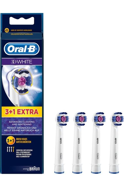 Lot de 4 brossettes Oral B 3DWhite