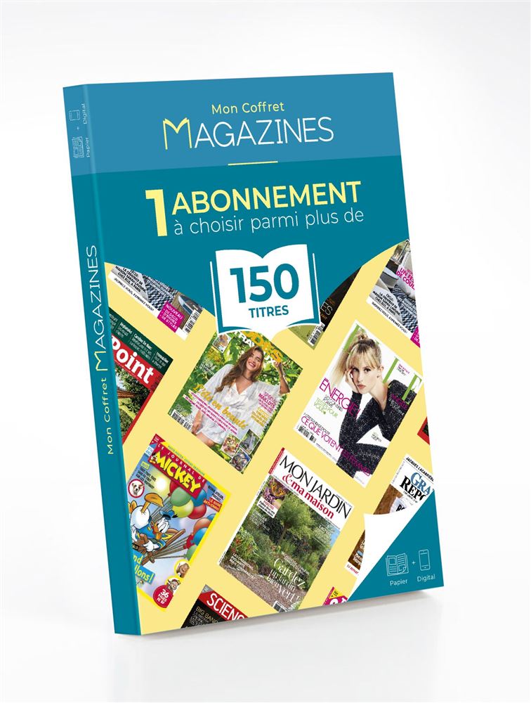 10 sur Coffret Cadeau Magazines 1 abonnement magazine Coffret