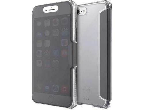 Etui folio Itskins Spectra Noir et transparent pour iPhone 6 Plus, 7 Plus et 8 Plus