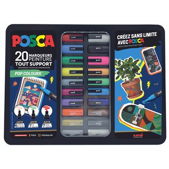 MAL. METAL NOIRE 20 POSCA POP COLORS - 1
