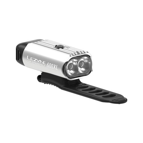 Lezyne LED Micro Drive 600 XL voorlicht fiets zilver