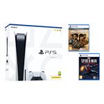 Pack Console Sony PS5 Standard + Uncharted Legacy of Thieves collection + Marvel's Spider-man Miles Morales