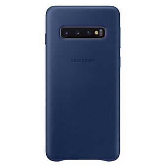 غسالة جزم Coque en cuir Samsung Bleu marine pour Galaxy S10