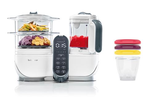 Robot Cuiseur Mixeur Babymoov 4 En 1 Pour Bébé A108459 Blanc
