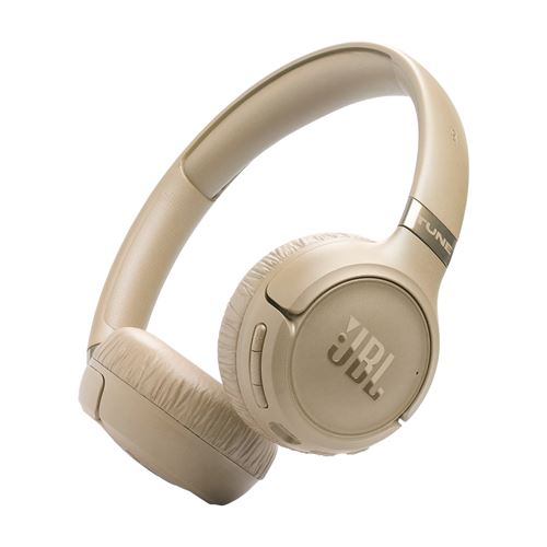 Casque supra-auriculaire sans fil JBL Tune 680NC Bluetooth avec réduction active du bruit Beige Casque supra-auriculaire sans fil JBL Tune 680NC Bluetooth avec réduction active du bruit Beige