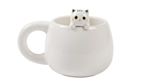 Tasse en céramique Itotal Charm Chat Blanc 450 ml
