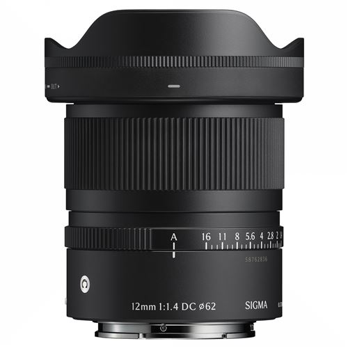 Sigma Noir Objectif Hybride Dc Contemporary 12 Mm F/1.4-16 Pour Monture Sony E