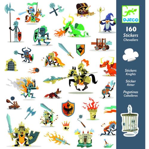 DJECO  160 Stickers Chevalier - 