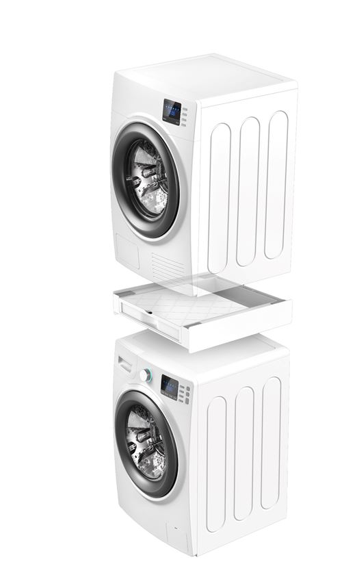 Kit De Superposition Universel Meliconi Base Torre Duo L60 656123 Pour Lave-Linge Blanc