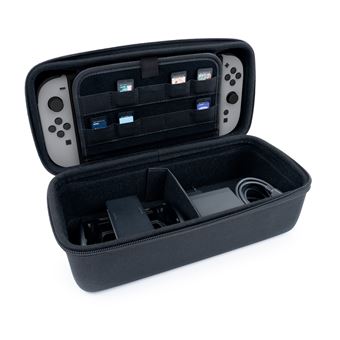 Pochette de protection Nacon Taille XL Noir pour Nintendo Switch™ 2 Nintendo Switch™ modèle OLED Nintendo Switch™ Lite Nintendo Switch™