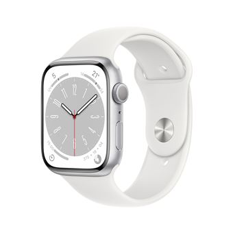 Apple Watch Series 8 GPS bo tier Aluminium Argent 45 mm avec