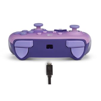 Manette filaire PowerA pour Nintendo Switch Lila fantaisie