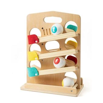 MON PREMIER CIRCUIT DE BILLE EN BOIS +2ANS - MOM POP